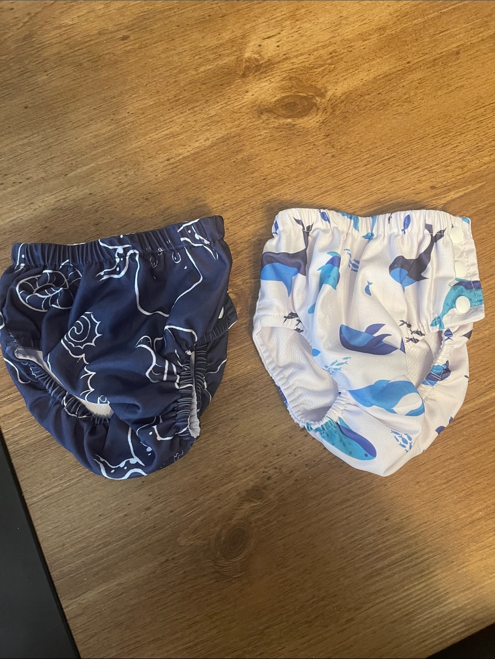 Two piece swim diapers for babies reusable 12 to 18 months